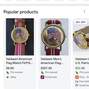 Vintage flag watch